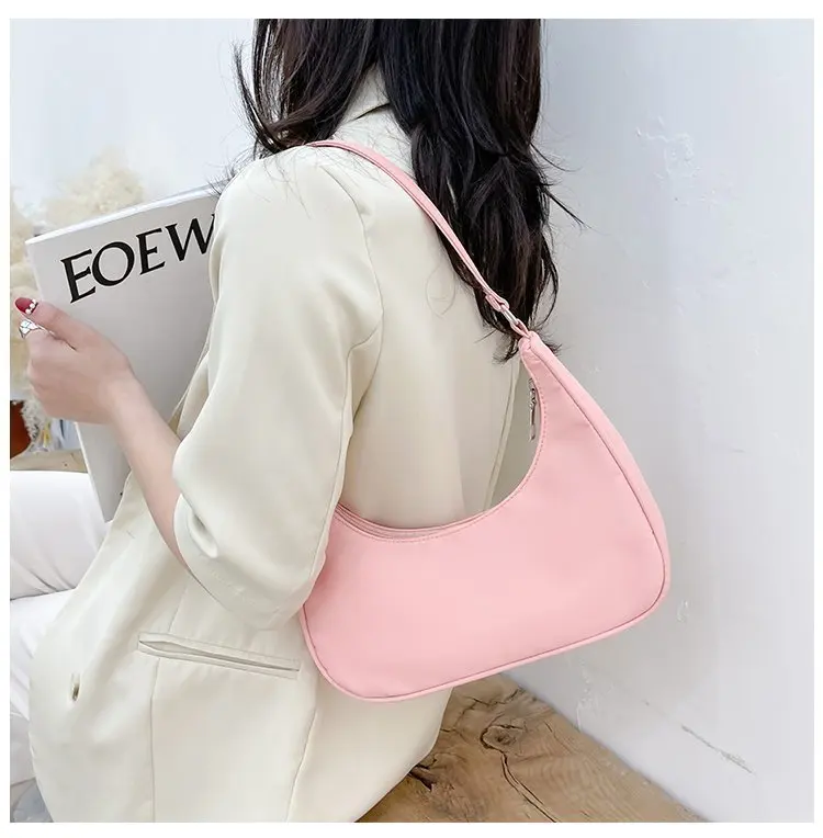 Fashionable Shoulder Underarm Bag Light Small Solid Color Satchel Stylish Women Tote Bag, Suitable for Daily Work Outdoor Party