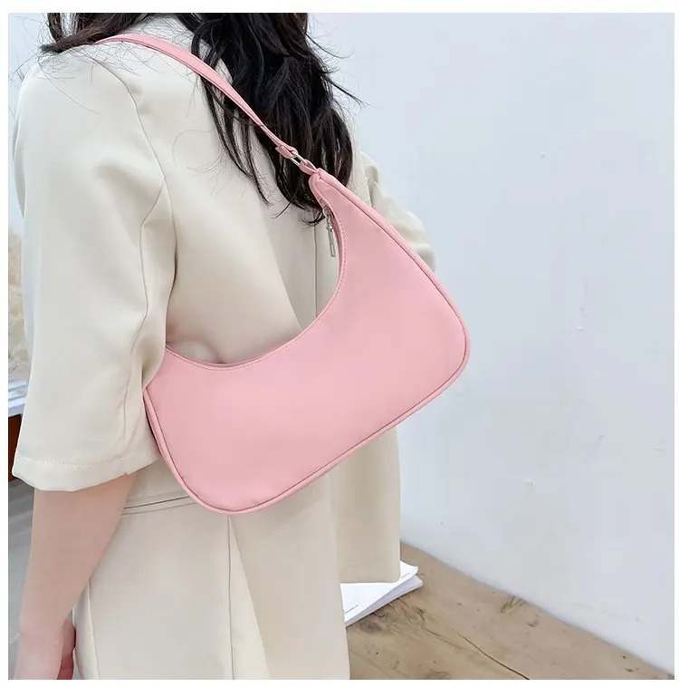 Fashionable Shoulder Underarm Bag Light Small Solid Color Satchel Stylish Women Tote Bag, Suitable for Daily Work Outdoor Party