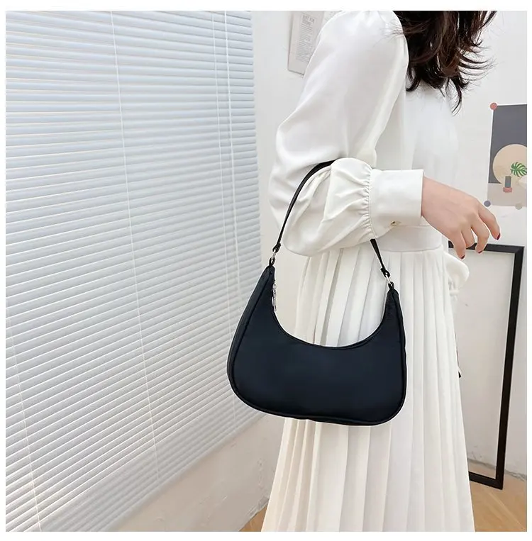 Fashionable Shoulder Underarm Bag Light Small Solid Color Satchel Stylish Women Tote Bag, Suitable for Daily Work Outdoor Party