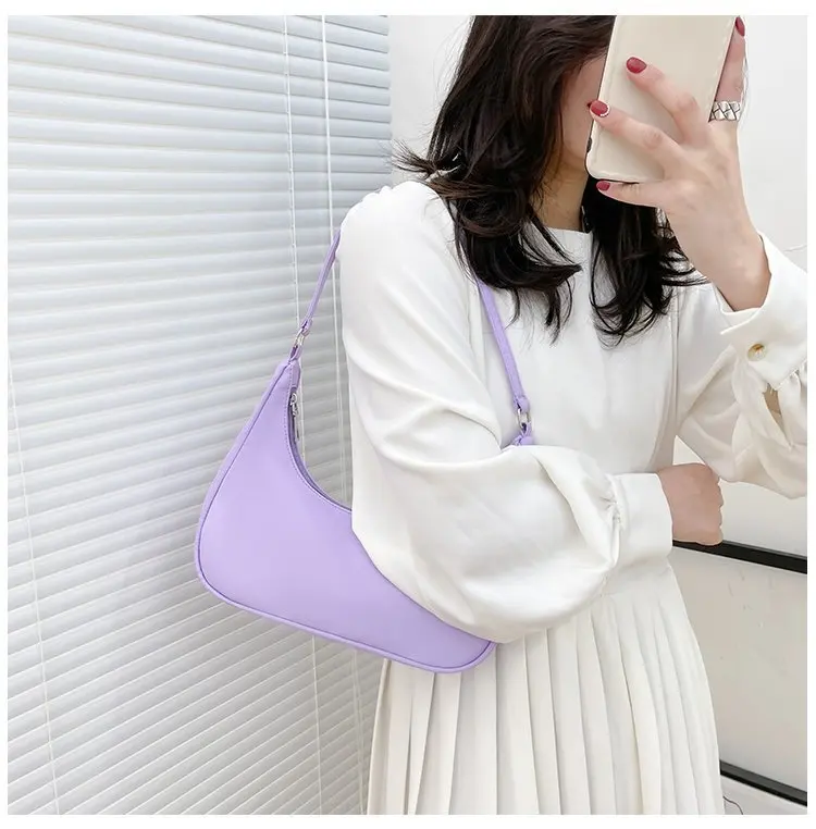 Fashionable Shoulder Underarm Bag Light Small Solid Color Satchel Stylish Women Tote Bag, Suitable for Daily Work Outdoor Party