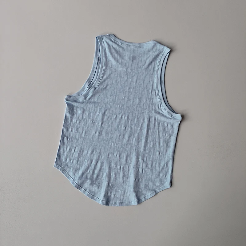 New Sleeveless Pilates Sports Blouse for Women's Summer Thin Vest Fitness Quick-drying Sleeveless Yoga Shirts Top Loose Suit