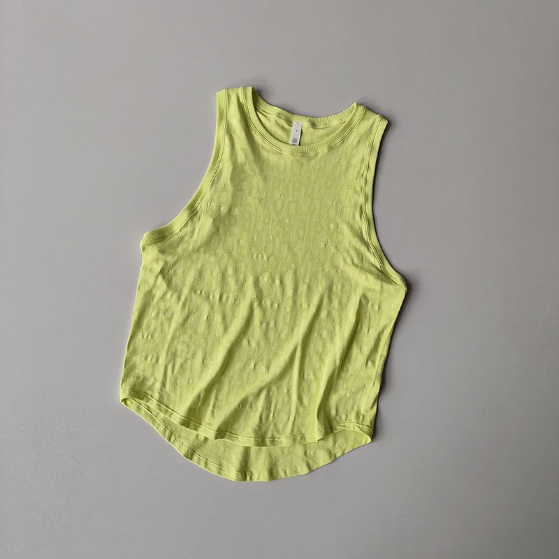 New Sleeveless Pilates Sports Blouse for Women's Summer Thin Vest Fitness Quick-drying Sleeveless Yoga Shirts Top Loose Suit