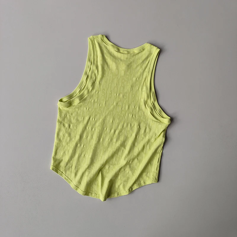 New Sleeveless Pilates Sports Blouse for Women's Summer Thin Vest Fitness Quick-drying Sleeveless Yoga Shirts Top Loose Suit