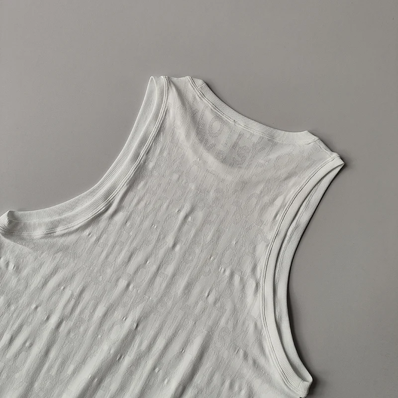 New Sleeveless Pilates Sports Blouse for Women's Summer Thin Vest Fitness Quick-drying Sleeveless Yoga Shirts Top Loose Suit