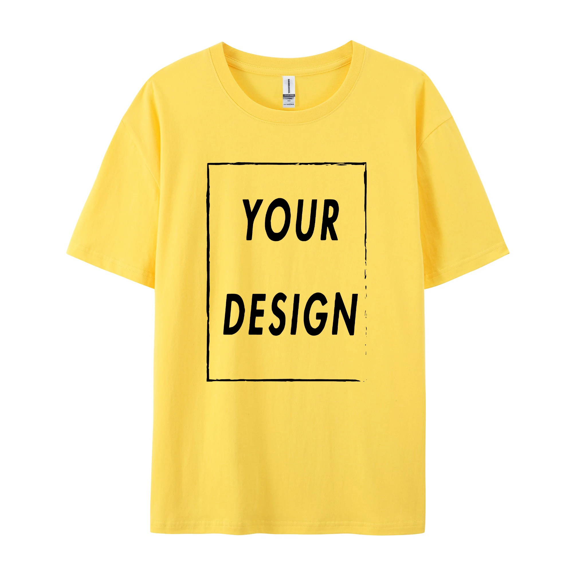 180g Custom Women Men Customised Printed 100% Cotton Short Sleeve Your Logo Photo Brand Text Tee Personalize Graphic Clothing