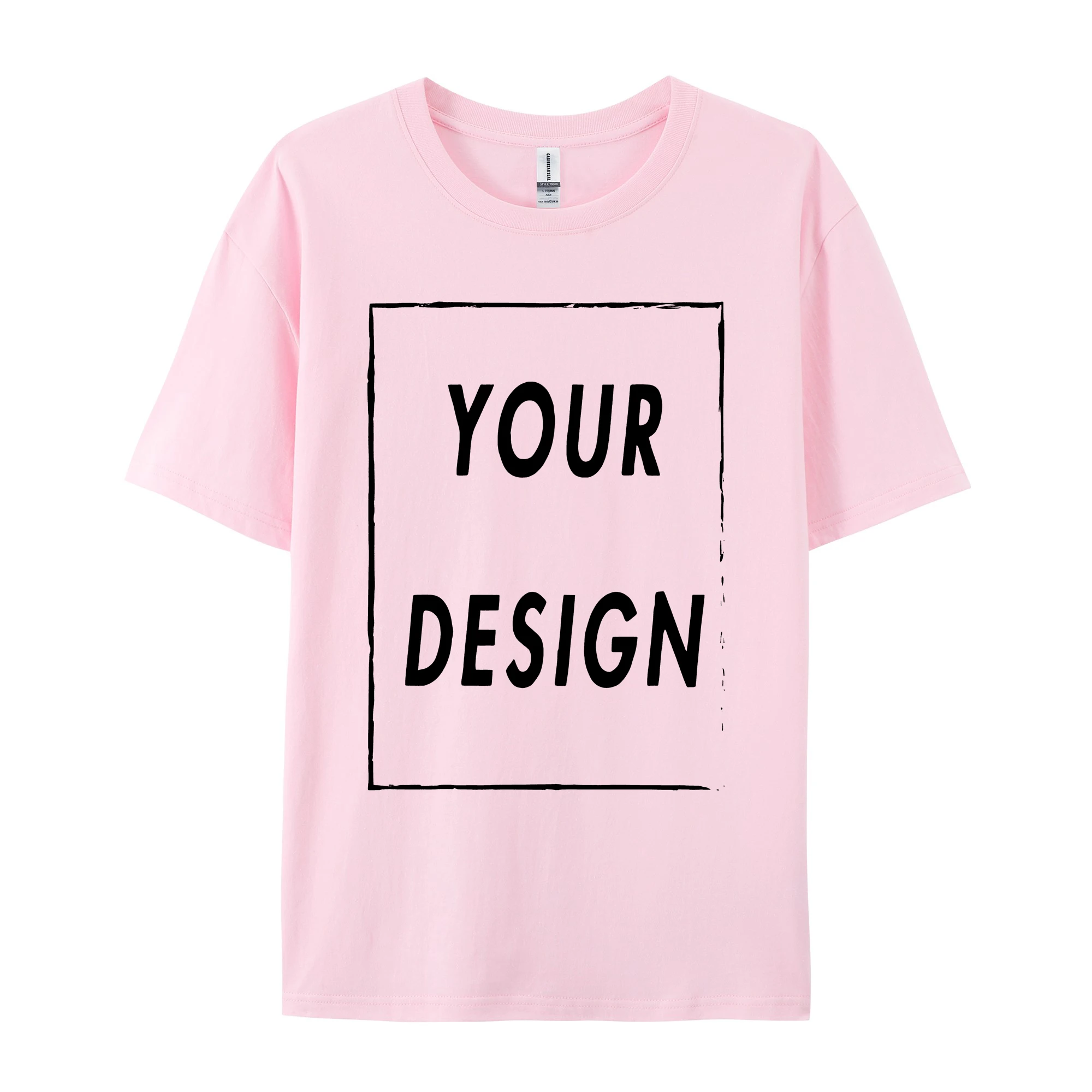 180g Custom Women Men Customised Printed 100% Cotton Short Sleeve Your Logo Photo Brand Text Tee Personalize Graphic Clothing
