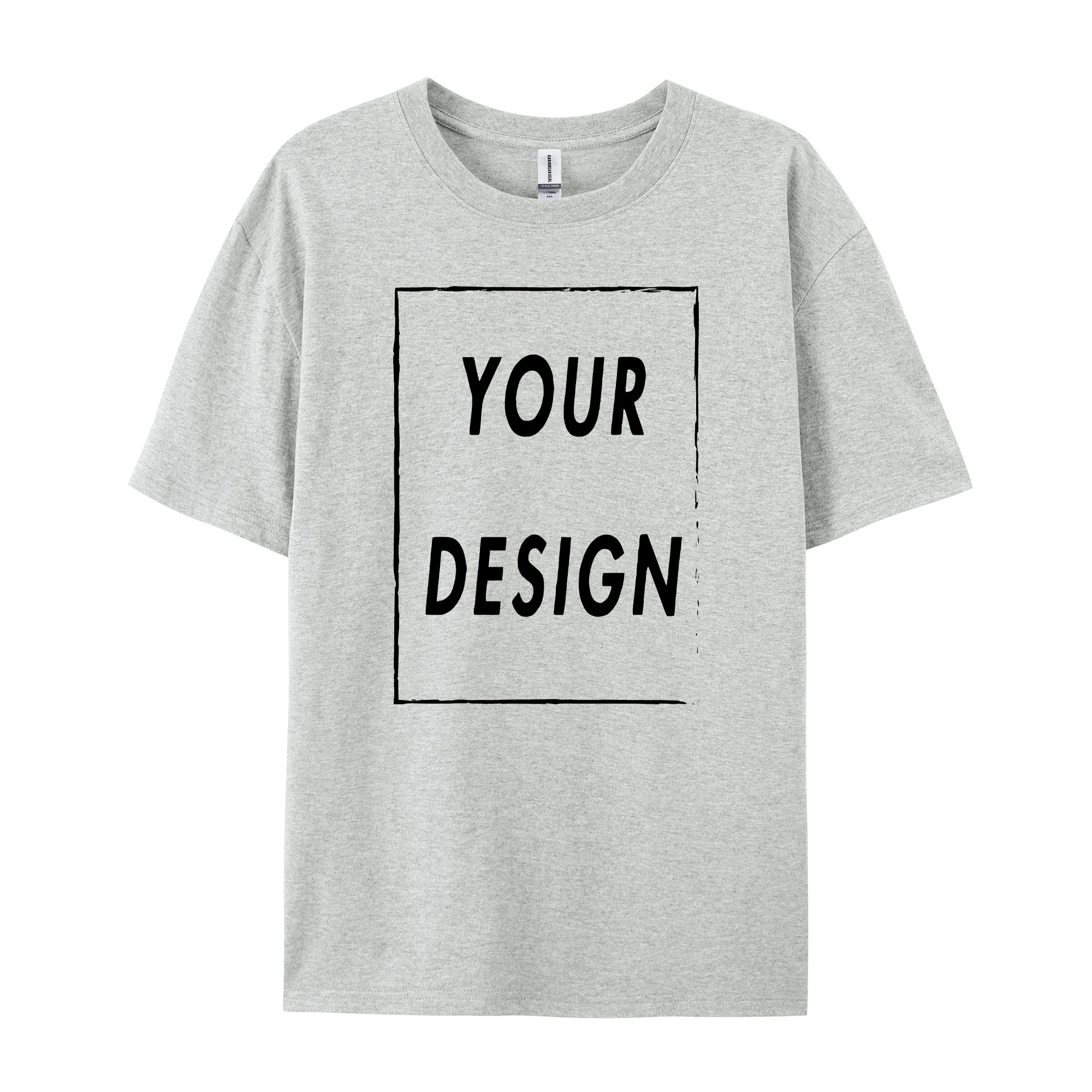 180g Custom Women Men Customised Printed 100% Cotton Short Sleeve Your Logo Photo Brand Text Tee Personalize Graphic Clothing