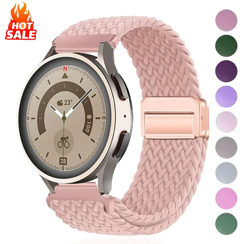 18mm 20mm 22mm Strap for Samsung Galaxy Watch 7 6 5 4 Pro Classic Active 2 braided Solo Loop Bracelet Correa Huawei Watch 4 GT 3