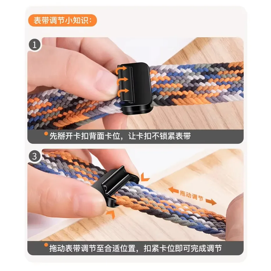 18mm 20mm 22mm Strap for Samsung Galaxy Watch 7 6 5 4 Pro Classic Active 2 braided Solo Loop Bracelet Correa Huawei Watch 4 GT 3