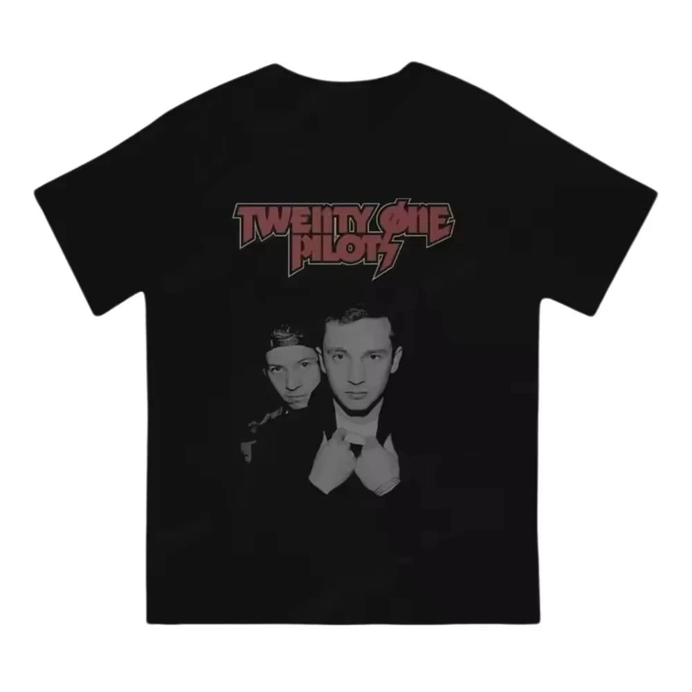 Twenty One Pilots Band World Tour Back T-shirt Women Men Short Sleeve Oversized Rapper Hip Hop Punk Street Harajuku Unisex Tees