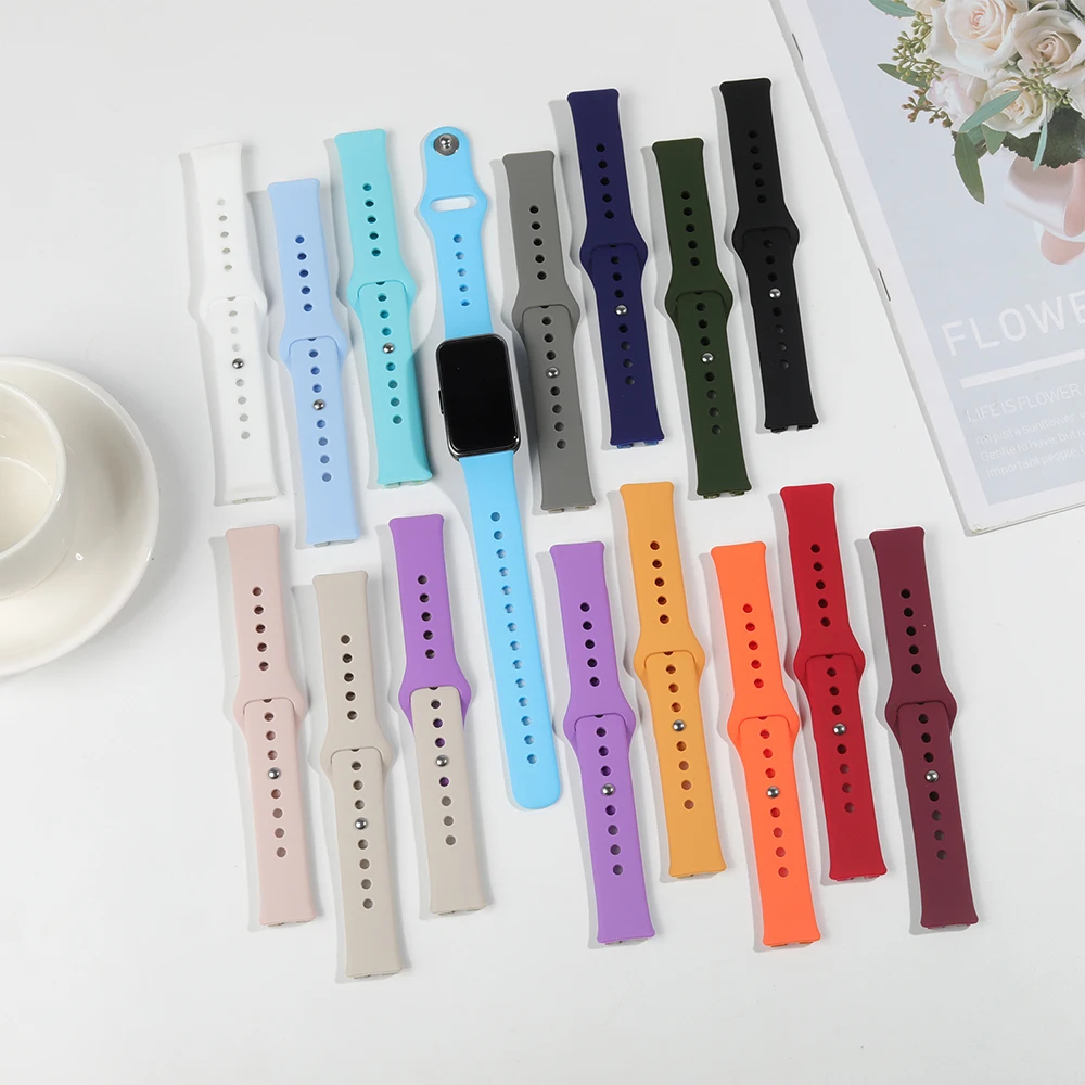 Silicone Strap For Huawei Band 10 9 8 Replacement Wristband Sport Bracelet Correa Huawei Smart Band 10 9 8 NFC Strap Accessories