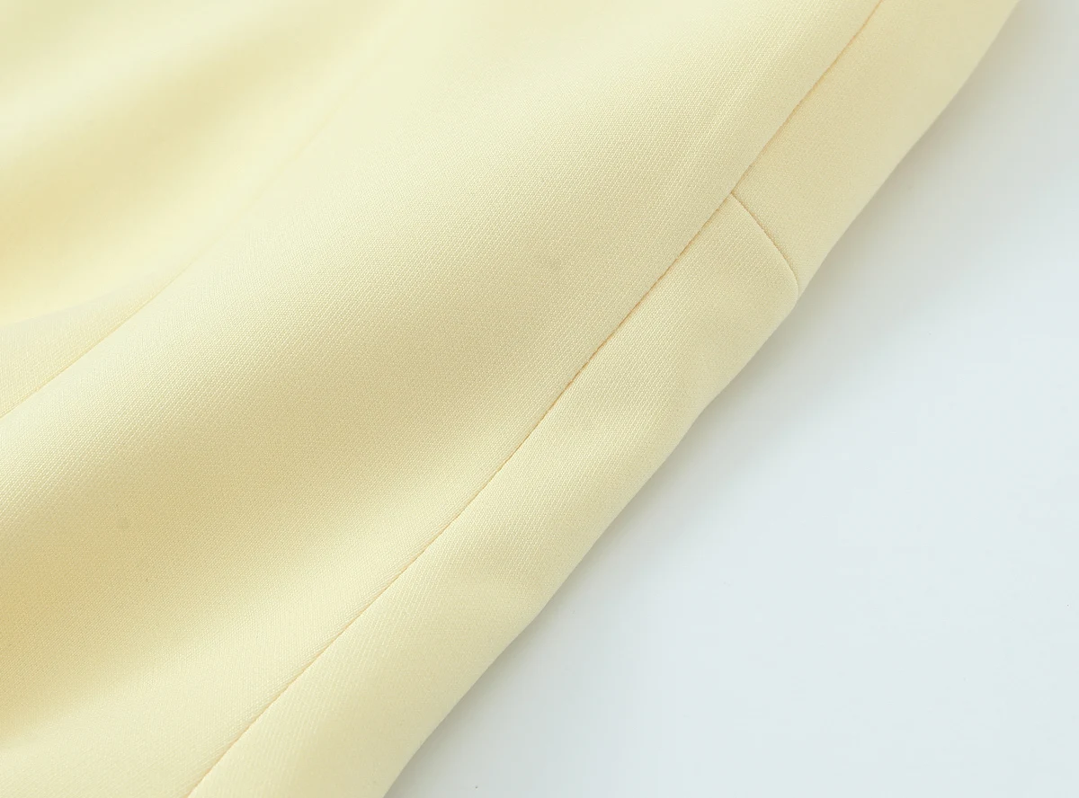 KONDALA Sexy Chic Yellow Bow Tops Women Zipper Tie Up Slim Short Cami Tops Women Fashion 2025 Summer Elegant Y2K Girl Blouses