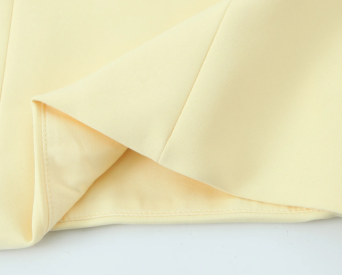 KONDALA Sexy Chic Yellow Bow Tops Women Zipper Tie Up Slim Short Cami Tops Women Fashion 2025 Summer Elegant Y2K Girl Blouses