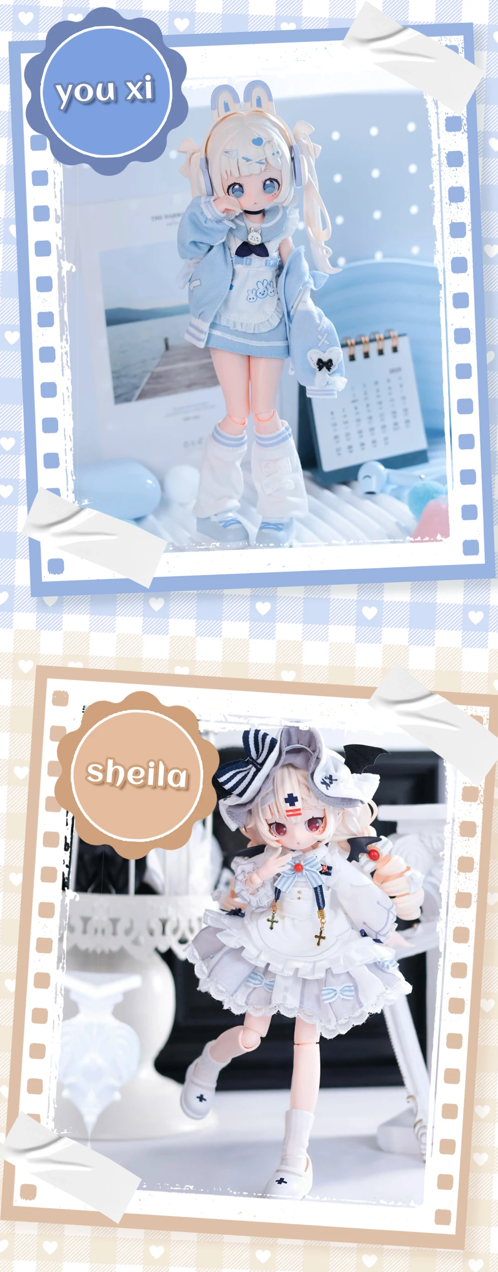 In Stock Wanmeng Sugary 1/8Mjd Blind Box Movable joints Doll Action Figure Doll Trendy Toy Ornaments Figure Cute Gift
