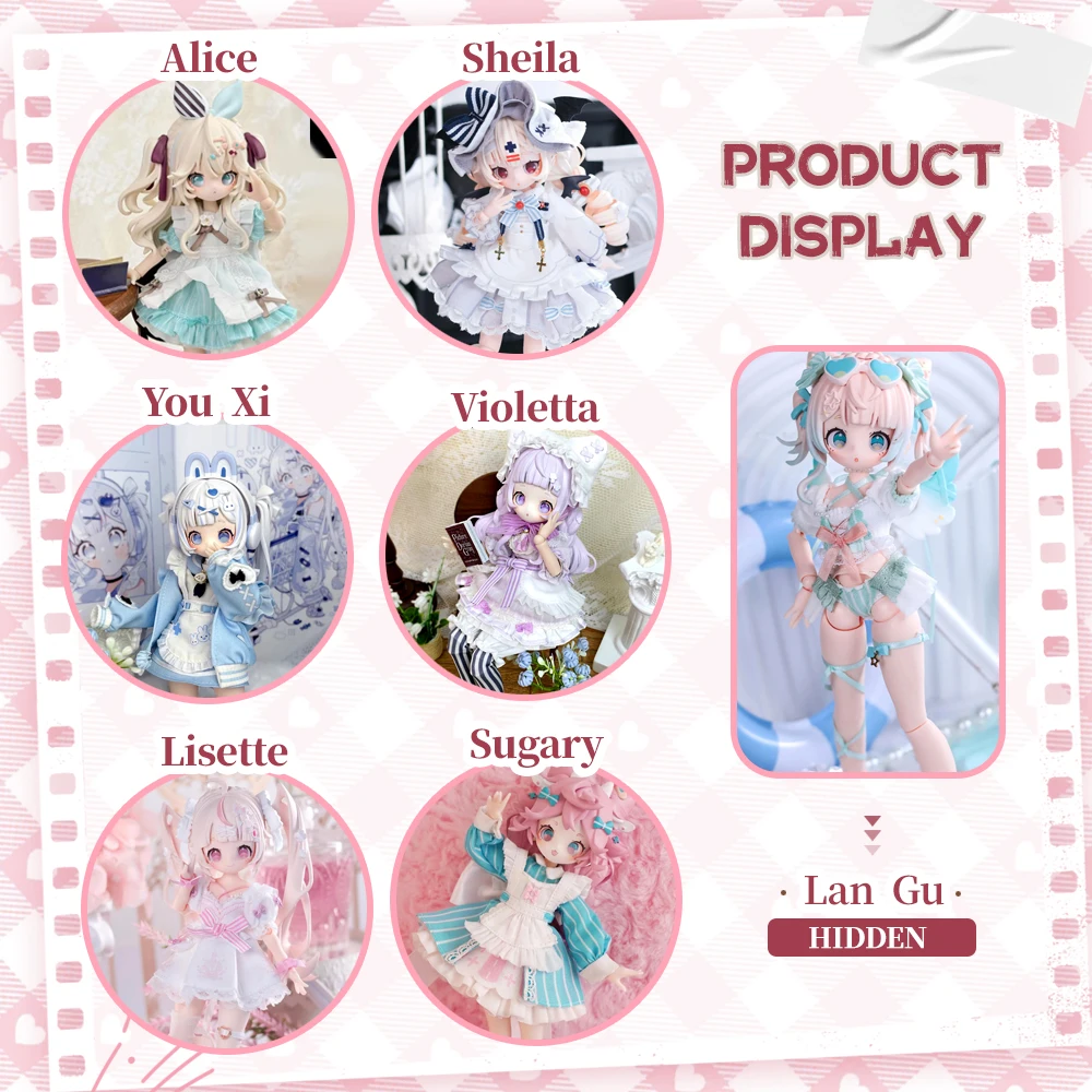 In Stock Wanmeng Sugary 1/8Mjd Blind Box Movable joints Doll Action Figure Doll Trendy Toy Ornaments Figure Cute Gift