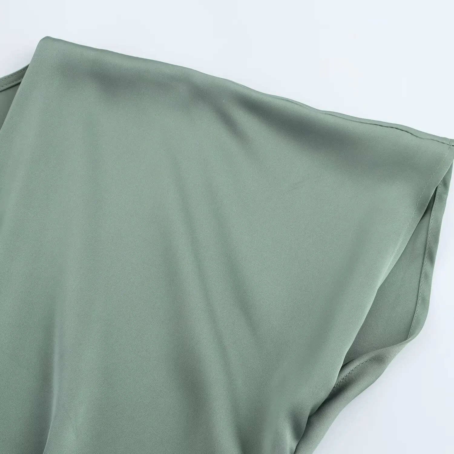 HH Women Elegant Solid Satin Dress Sexy V Neck Short Sleeve Midi Dress 2025 New Fashion Summer Lady Holidays Party Dress