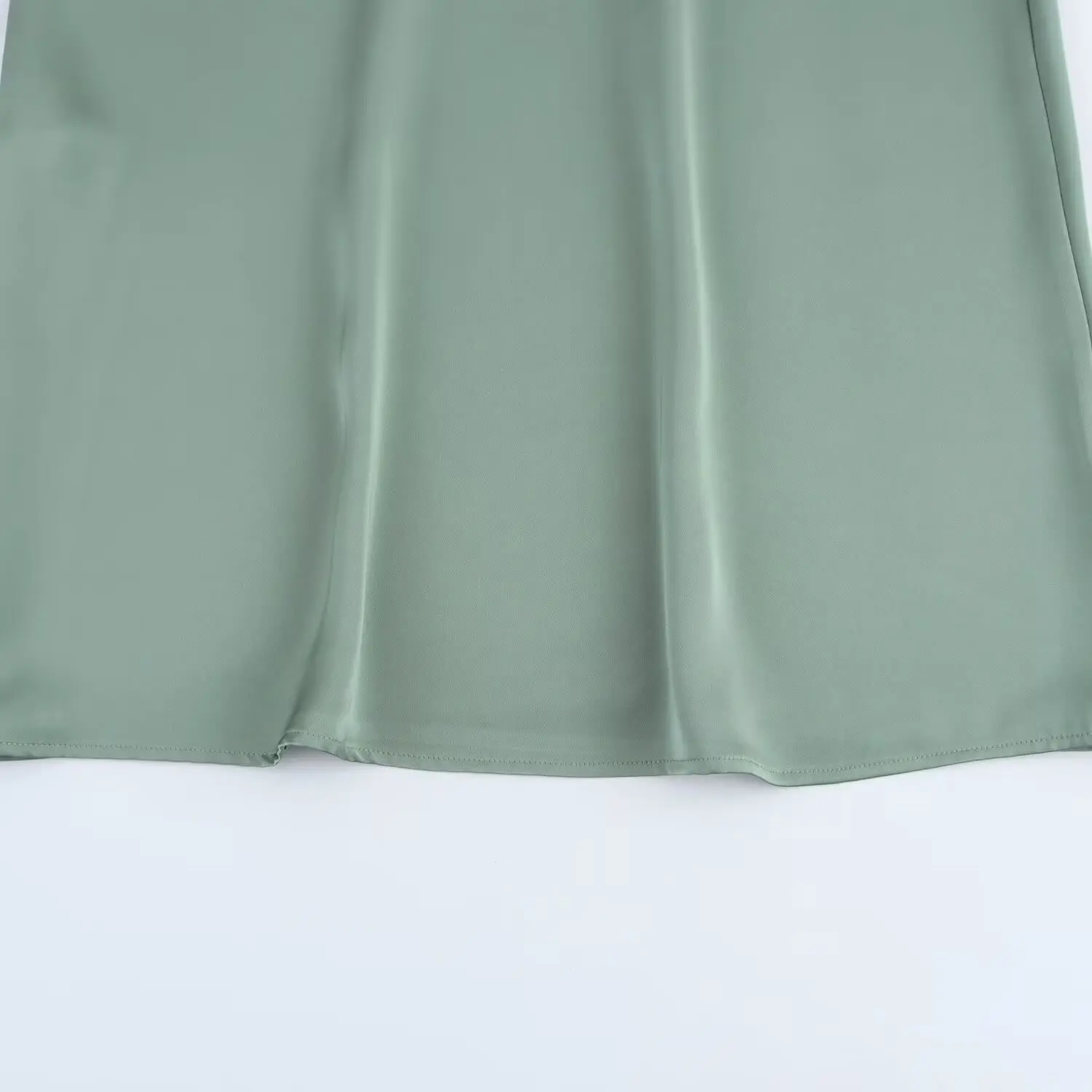 HH Women Elegant Solid Satin Dress Sexy V Neck Short Sleeve Midi Dress 2025 New Fashion Summer Lady Holidays Party Dress