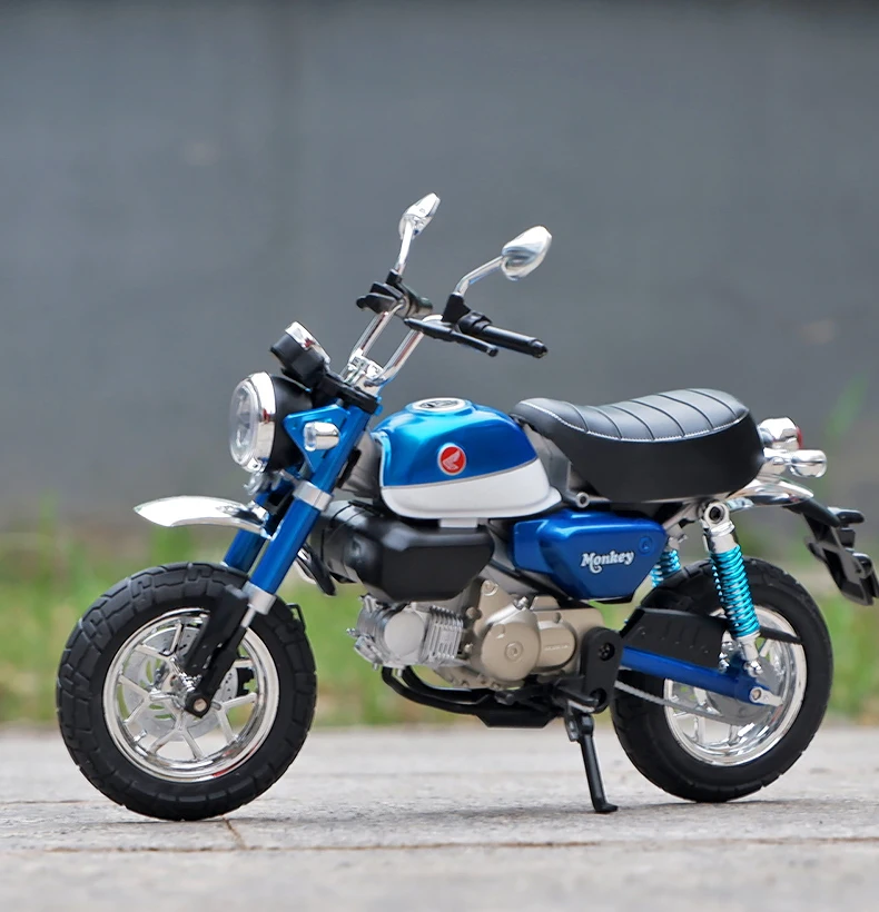 1:9 Honda Monkey 125 MINI Alloy Die Cast Motorcycle Model Toy Vehicle Collection Sound and Light Off Road Autocycle Toys Car