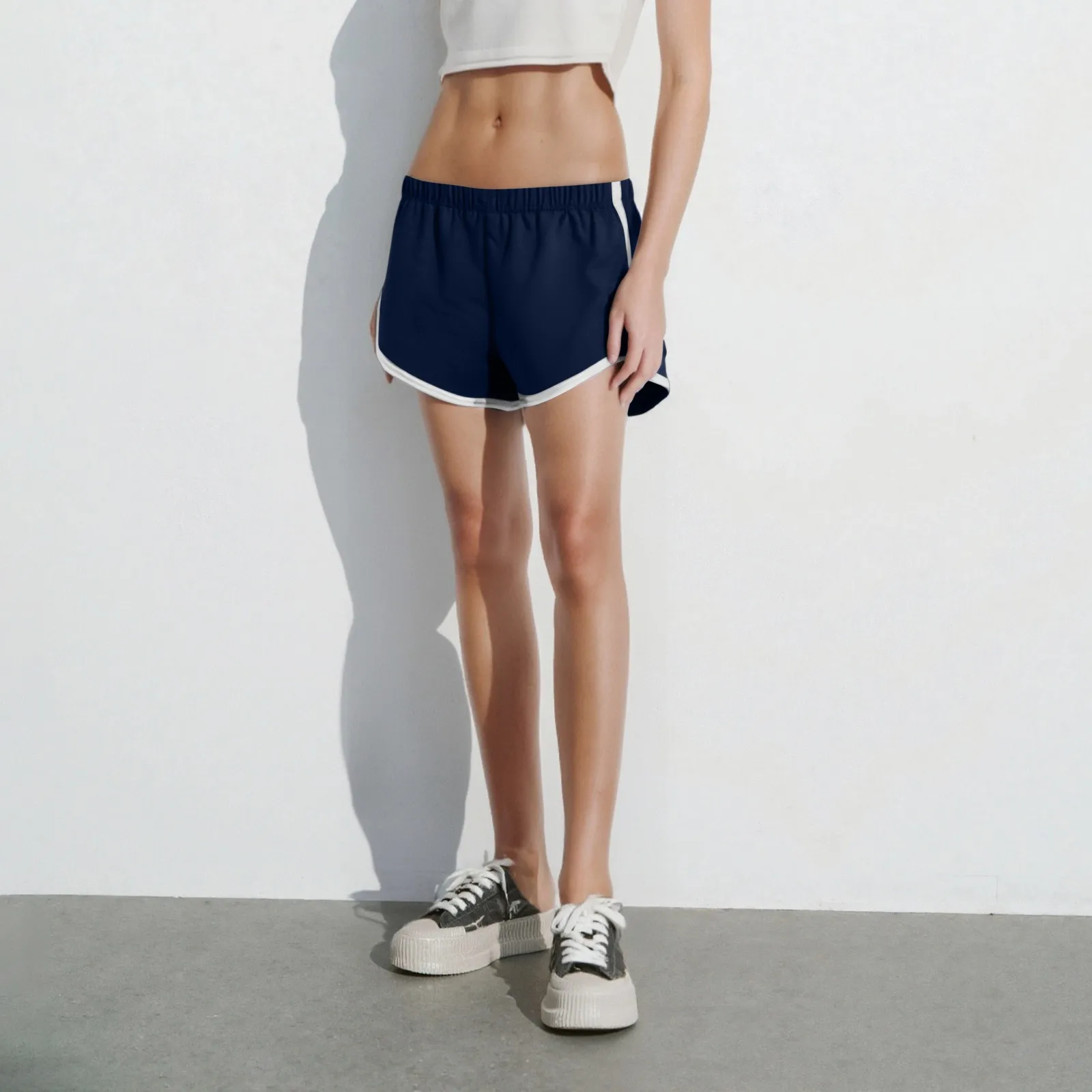 Women's Cotton Shorts Vintage Dolphin Short Pants Sexy Lounge Workout Bike Shorts Streetwear Yoga Summer Sport Hiking Wea