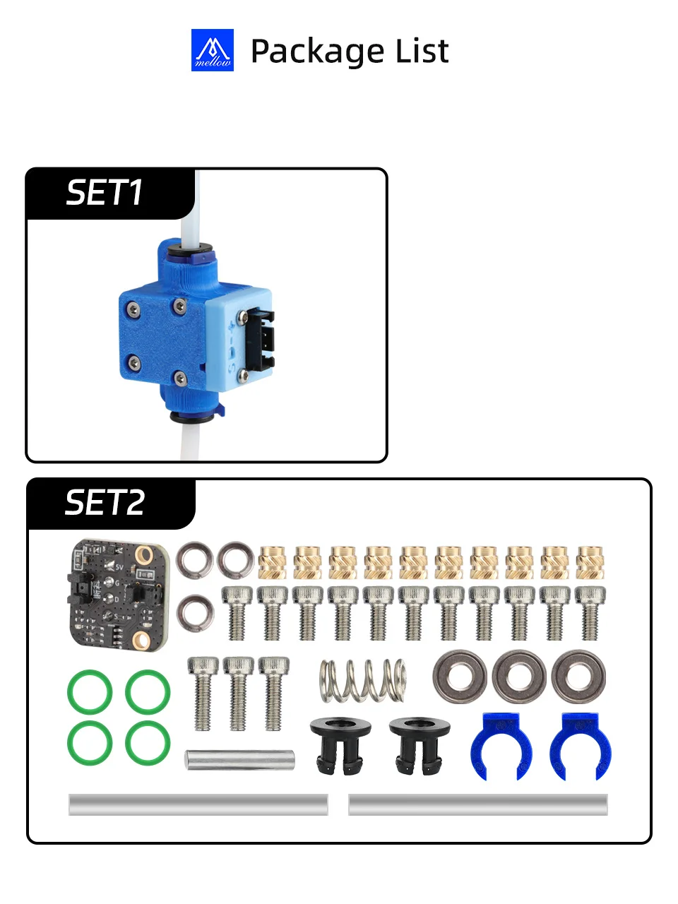 Mellow DIY MDM Material Detection Module For 3D Printing Filament Breakage, Clogging & Tangling 3D Printer Klipper RRF Marlin