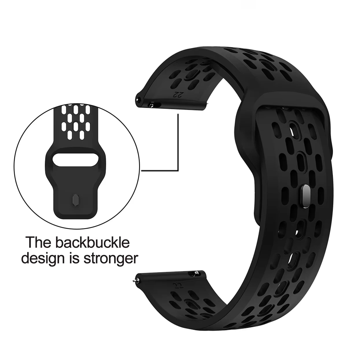 22mm Breathable Sport Strap For CMF Watch Pro 3 2 Soft Silicone Bracelet For CMF by Nothing Watch Pro 2 Smart Watch Band Correa