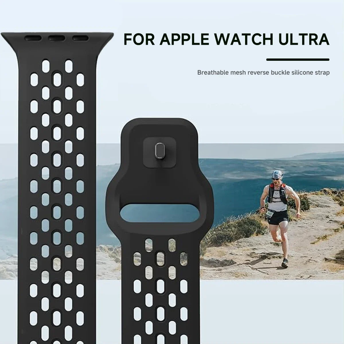 Silicone Band for Apple Watch Strap 46mm 45mm 41mm 44mm 49mm 40mm 42mm Bracelet Correa for Iwatch Series 10 9 8 7 6 5 SE Ultra