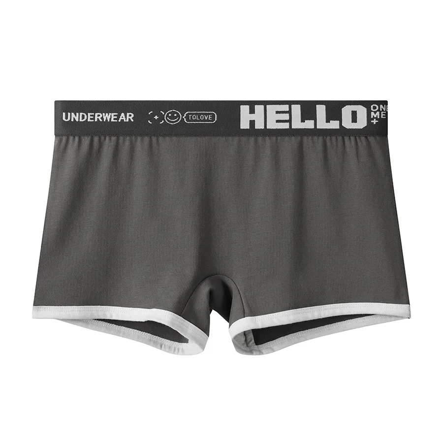 3pcs Set Womens Cotton Boyshorts 45-80kg Boxer Shorts Comfortable Underwear for Women Girl Student Breathable Soft Sexy Panties