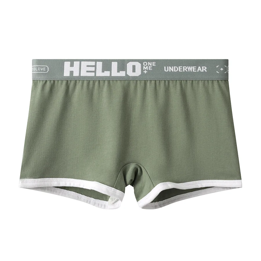 3pcs Set Womens Cotton Boyshorts 45-80kg Boxer Shorts Comfortable Underwear for Women Girl Student Breathable Soft Sexy Panties