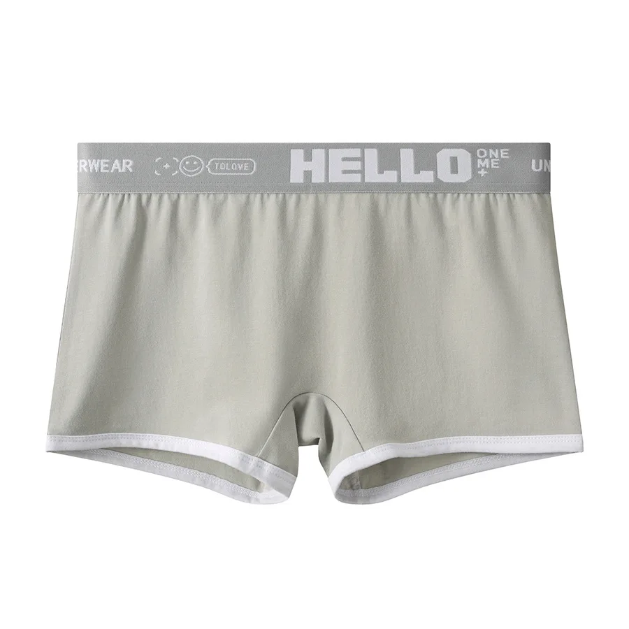 3pcs Set Womens Cotton Boyshorts 45-80kg Boxer Shorts Comfortable Underwear for Women Girl Student Breathable Soft Sexy Panties