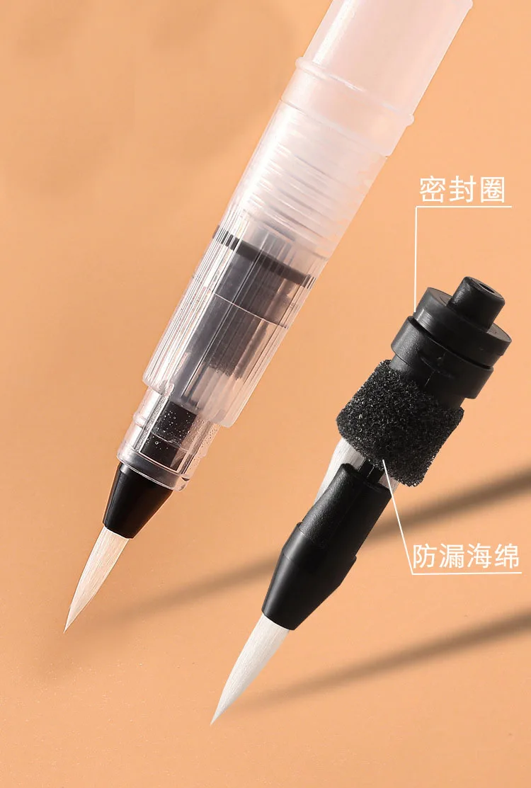 3/7pcs Watercolor Brush Pens Water Storage Function Painting Brushes For Watercolor Art Craft Supplies Artist Accessories