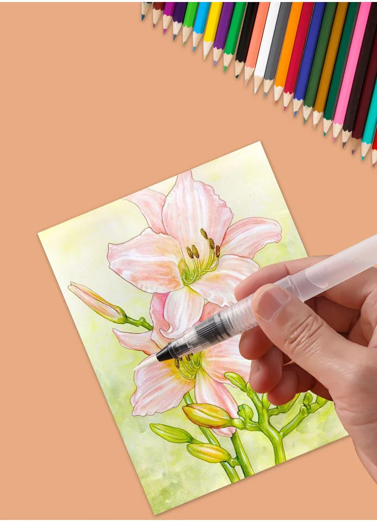 3/7pcs Watercolor Brush Pens Water Storage Function Painting Brushes For Watercolor Art Craft Supplies Artist Accessories