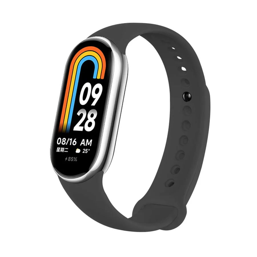 Sport Silicone Strap for Xiaomi Mi Band 10 9 8 Strap NFC Rubber Bracelet Wristband Pulseira Correa Xiaomi Smart Band Accessories