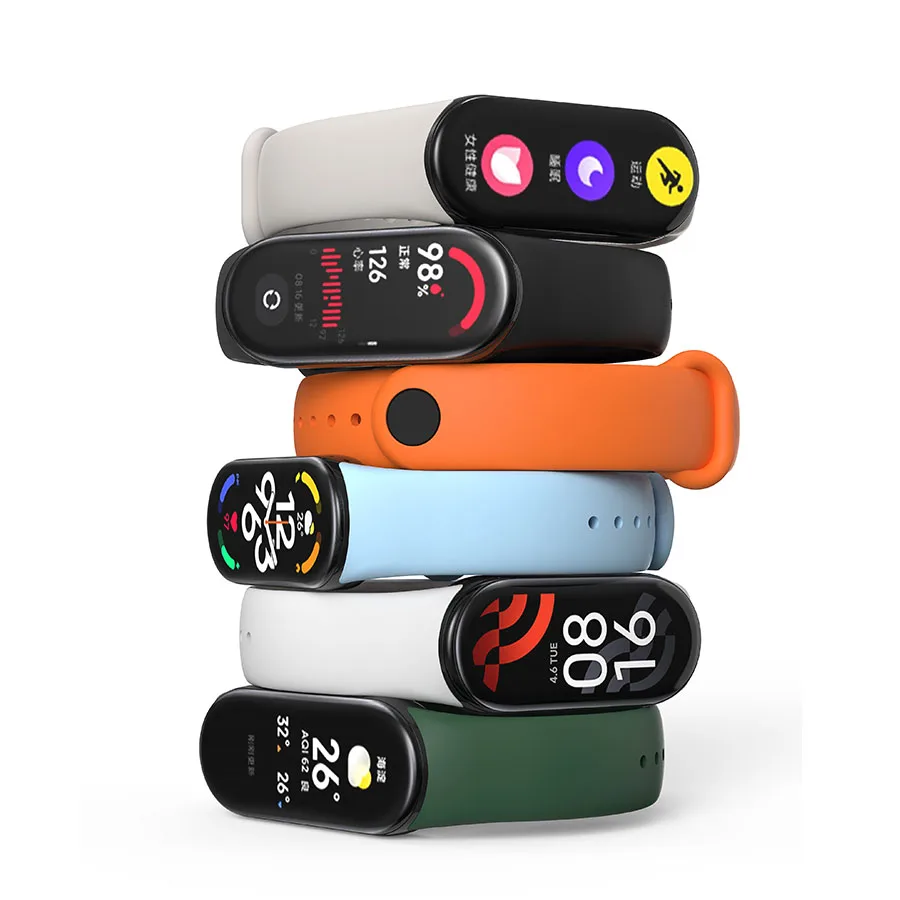 Sport Silicone Strap for Xiaomi Mi Band 10 9 8 Strap NFC Rubber Bracelet Wristband Pulseira Correa Xiaomi Smart Band Accessories