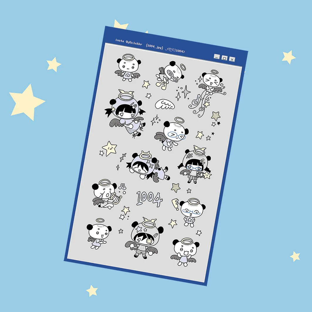 Korea Cute Summer Retro Girl Character Stickers Hand Account Phone Case Notebook Diary Planner Scrapbook DIY Decorative Stickers