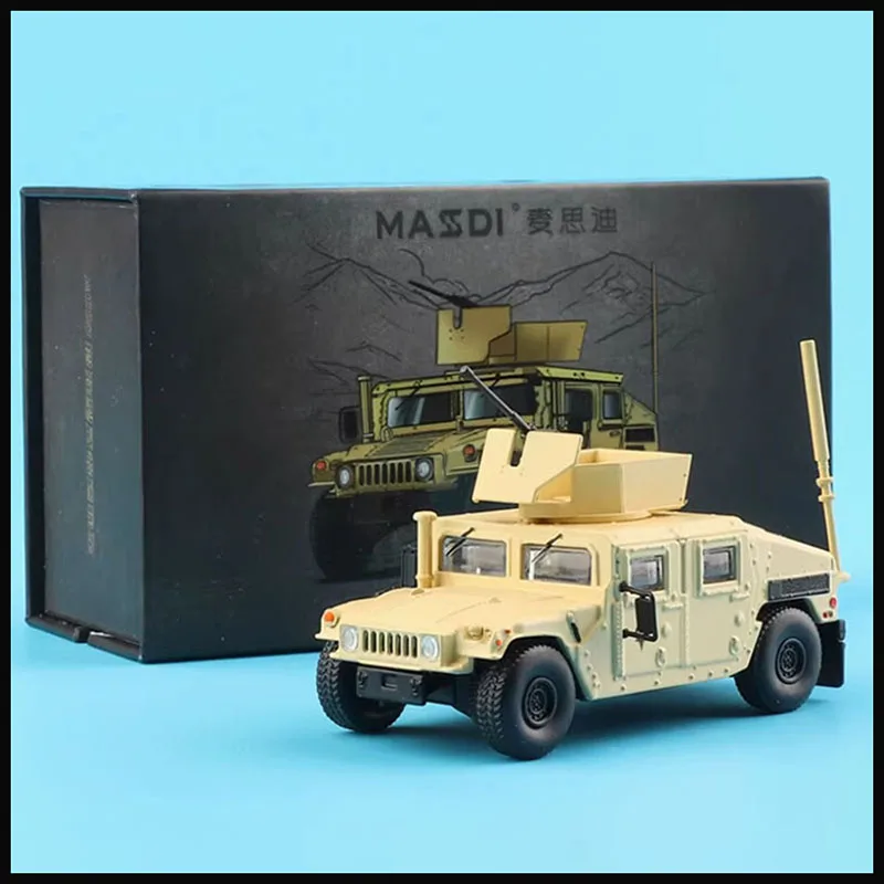 MASSDI 1/64 H1 M1151/Gaz Tiger TANK Alloy Military Model Car Adult Classic Collection Display Gift Souvenir Boy Toy