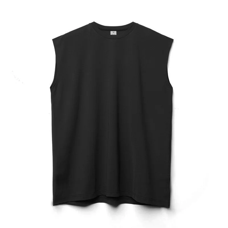 Summer New Gym Vest Men Broad Shoulder Sleeveless Sports Tank Top Quick-dry Cotton Fitness T-shirt Running Tank Top Men Tops