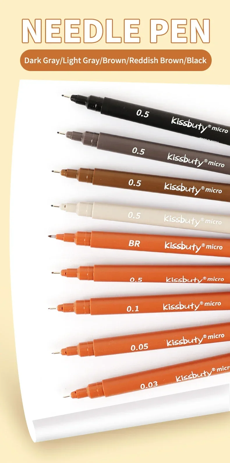 Pigma Micron Fineliner Pens Archival Black Ink Pens,Calligraphy Pens for Writing,Drawing, or Journaling - Assorted Point Sizes