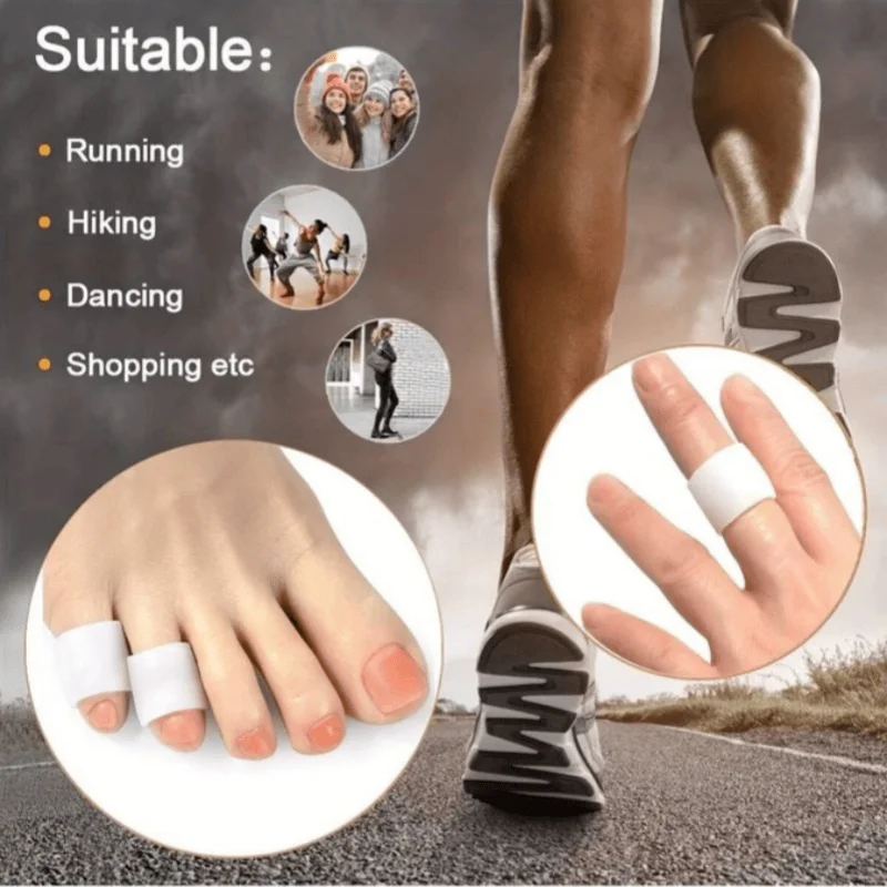 20 Toe Protectors For Walking, Relieve Painful Friction, Prevents Corns Blisters Suitable For High Heel, Sneaker, Casual Leather