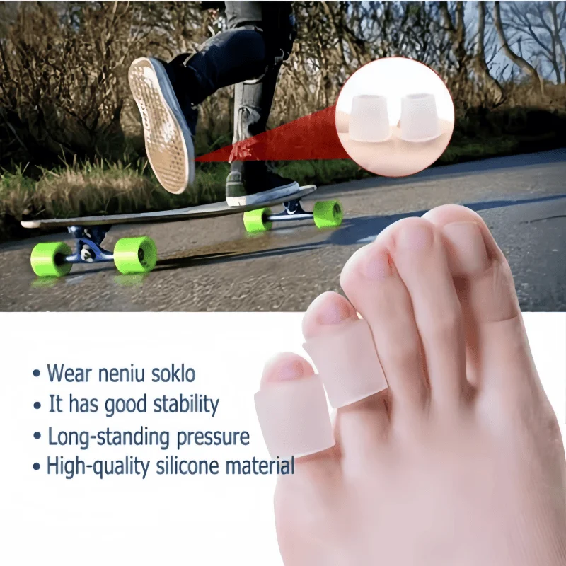 20 Toe Protectors For Walking, Relieve Painful Friction, Prevents Corns Blisters Suitable For High Heel, Sneaker, Casual Leather