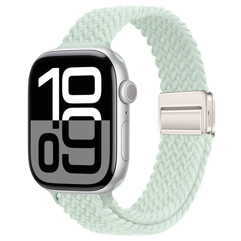 Slim Braided Loop Nylon Strap For Apple Watch 11 10 46/42mm Ultra 3 49mm Bracelet iWatch 9 8 7 6 5 4 SE 45mm 41mm 40mm 44mm Band
