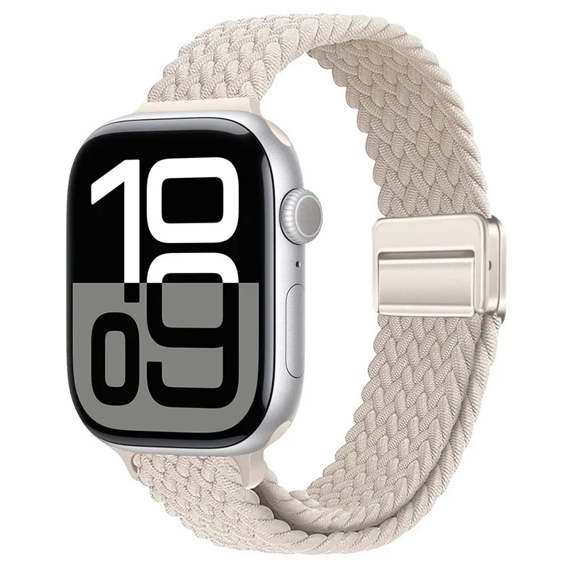 Slim Braided Loop Nylon Strap For Apple Watch 11 10 46/42mm Ultra 3 49mm Bracelet iWatch 9 8 7 6 5 4 SE 45mm 41mm 40mm 44mm Band