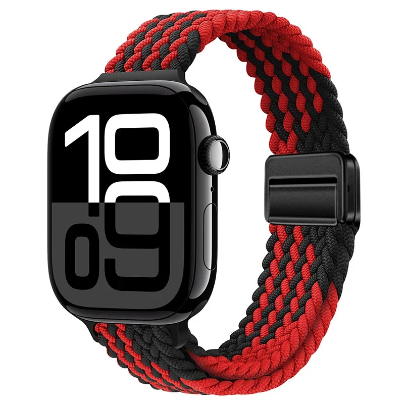 Slim Braided Loop Nylon Strap For Apple Watch 11 10 46/42mm Ultra 3 49mm Bracelet iWatch 9 8 7 6 5 4 SE 45mm 41mm 40mm 44mm Band