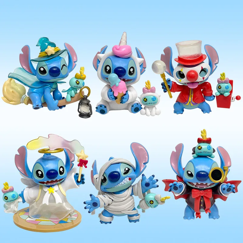 Stitch Weird Diary Series Anime Figures Creative Cute Doll Statue Model Mystery Blind Box Toys Desktop Ornament Birthday Gifts
