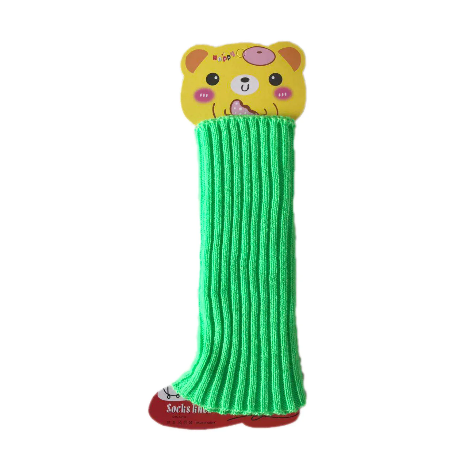 1 Pair Candy Color Children Leg Warmers Korean Sweet Kids Knitted Foot Cover Girls Lolita Style Solid Warm Elastic Tube Socks