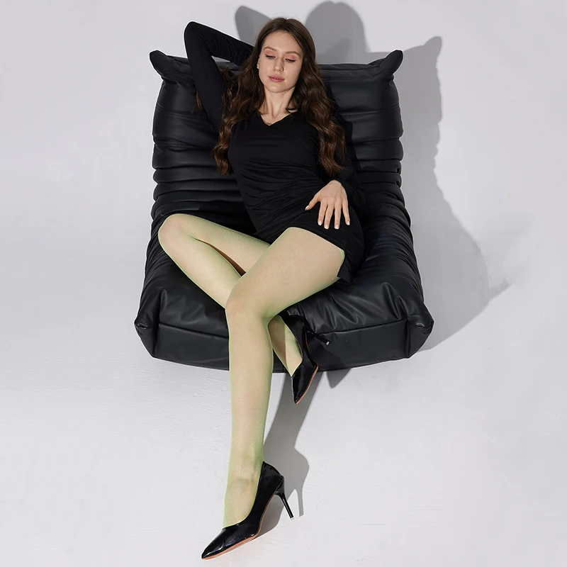 New Pearlescent Shiny Sheer Pantyhose Summer Thin 15D Women's Tights Glitter Bright Transparent Long Stockings