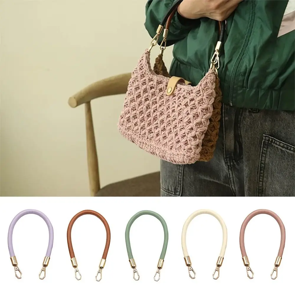 40CM PU Leather Bag Belt Gold Chain Buckle Handle Handbag Strap Women's Bag Handles Shoulder Bag Straps Replacement Accessories