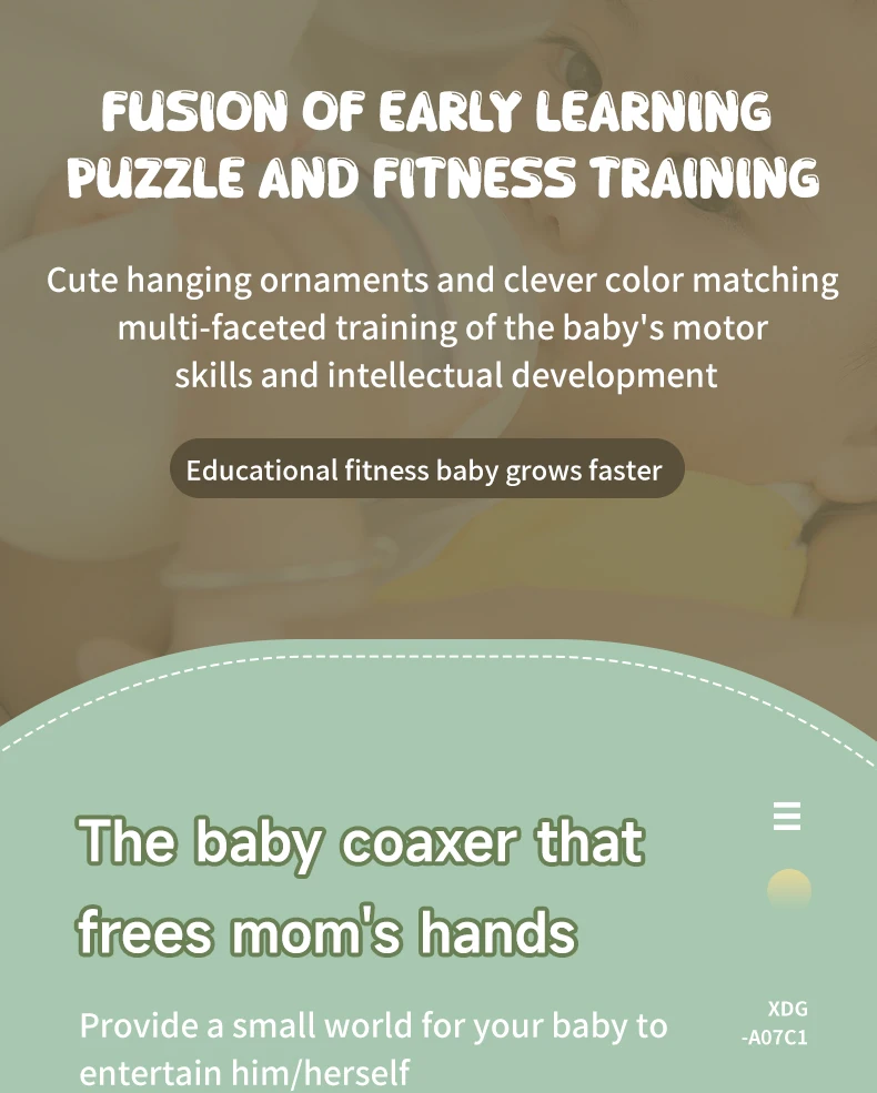 Baby Play Gym Play Mat Children Play Mat Rack Newborn Baby Activity Gym Mat 0-36 Months Tummy Time Crawling Game Blanket Toys