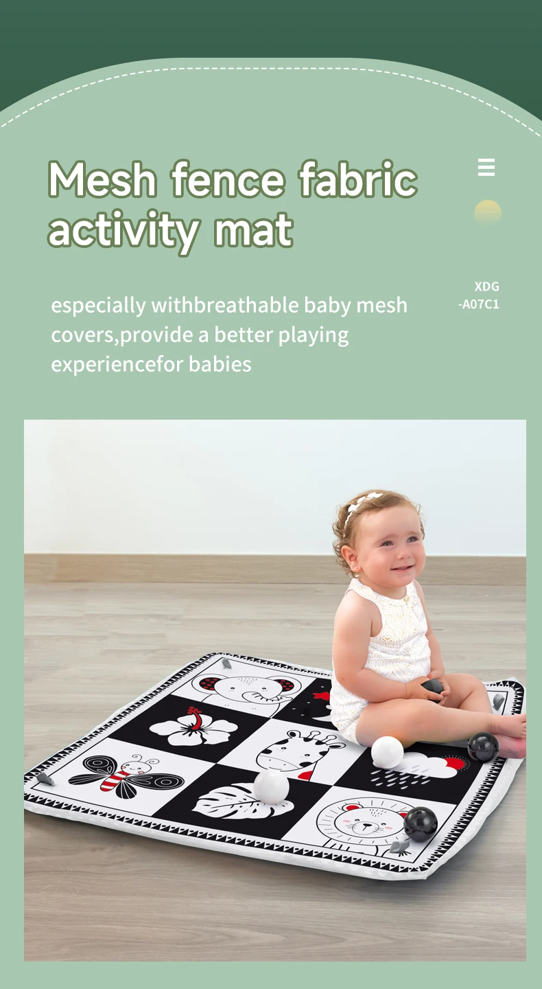 Baby Play Gym Play Mat Children Play Mat Rack Newborn Baby Activity Gym Mat 0-36 Months Tummy Time Crawling Game Blanket Toys