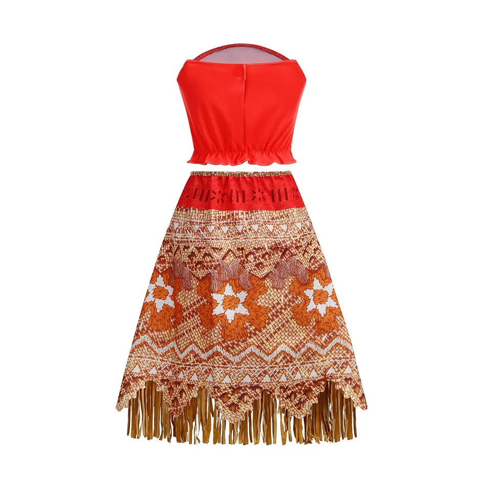 New Movie Girl Dress 2026 Halloween Party Ocean Adventure Costume Princess Clothes Children Vaiana Outfit Dress