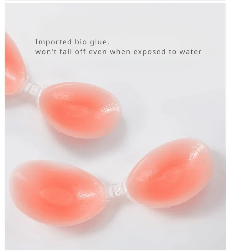 Silicone Bra Invisible Push Up Sexy Strapless Bra Stealth Adhesive Backless Breast Enhancer for Women Sticky Wedding Bikini Bras